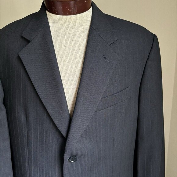 Missoni Sport Coat Men's 40-42R Wool Marlane Blazer Black Striped Made In Italy - Picture 5 of 8